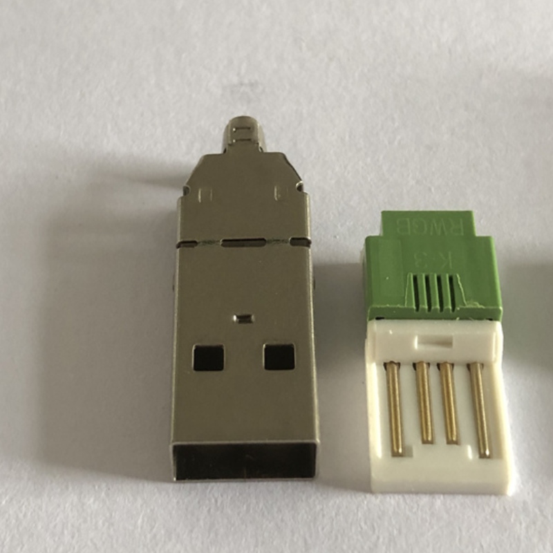 Eckel-plattierter USB-Typ-A-Schwanzbuchse 3-in-1-PC-DIY-Adapter